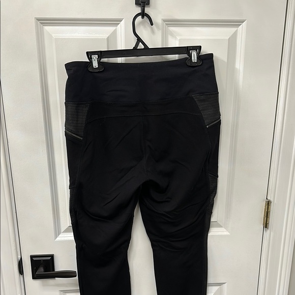 Athleta Black Leather Leggings - Picture 7 of 8